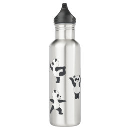 Panda-Yoga-Wasserflasche Edelstahlflasche