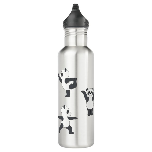 Panda Yoga Water Bottle Edelstahlflasche (Rechts)