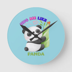 🕒 Panda-Zeit-Tags – Tick-Tack mit Niedlichkeit! � Runde Wanduhr