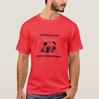 Panda-Zitate retro T-Shirt