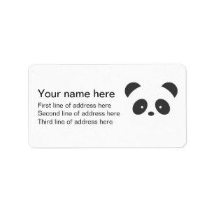 PandaAdressen-Etikett Adressaufkleber