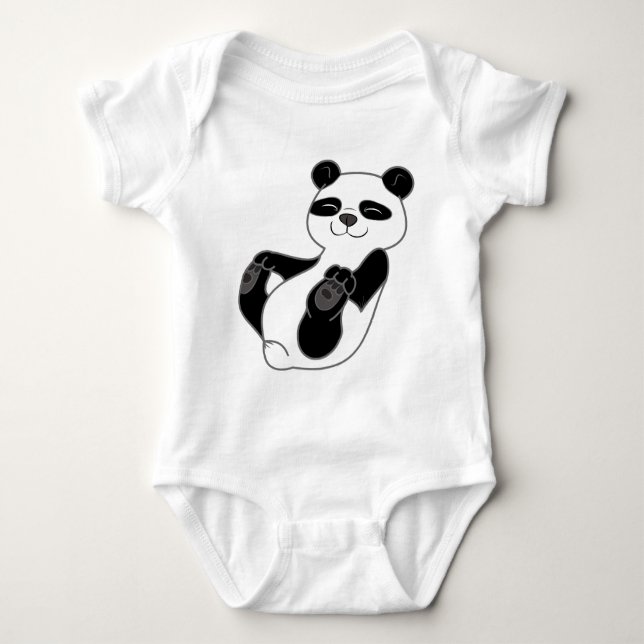 PandaBärenjunges Baby Strampler (Vorderseite)