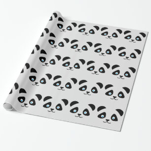 Pandabärngesicht Geschenkpapier