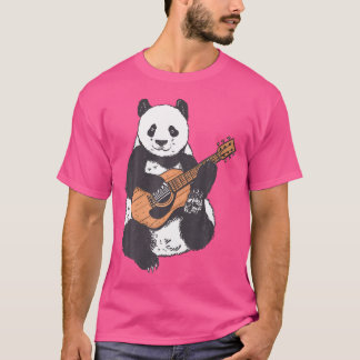 Pandabear Gitarrist spielt klassische akustische G T-Shirt