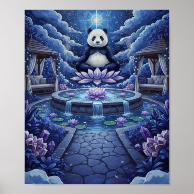 PandaBearMeditation Poster (Vorne)