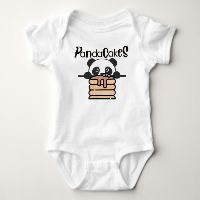 PandaCakes Baby Bodysuit Strampler (Vorderseite)