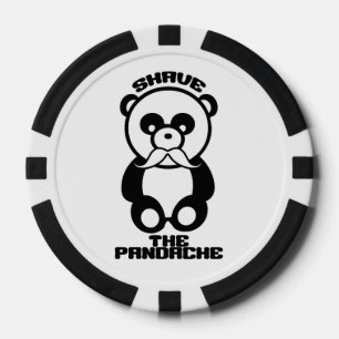 Pandache (Panda-Schnurrbart) Poker-Chips Pokerchips