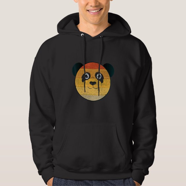 Pandagesicht Hoodie (Vorderseite)