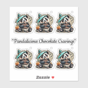 "Pandalicious Chocolate Cravings" Aufkleber