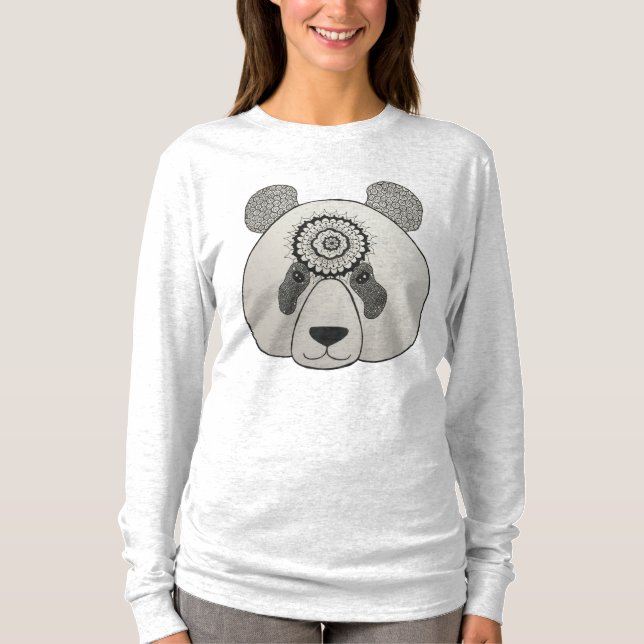 Pandamandala-T-Shirt T-Shirt (Vorderseite)