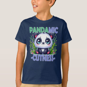 Pandamischer Kutness-Pun. Niedlicher Panda-Cartoon T-Shirt
