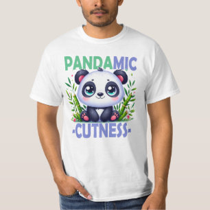 Pandamischer Kutness-Pun. Niedlicher Panda-Cartoon T-Shirt
