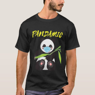 Pandamobar mit Maskenpandemie Vater Panda T-Shirt