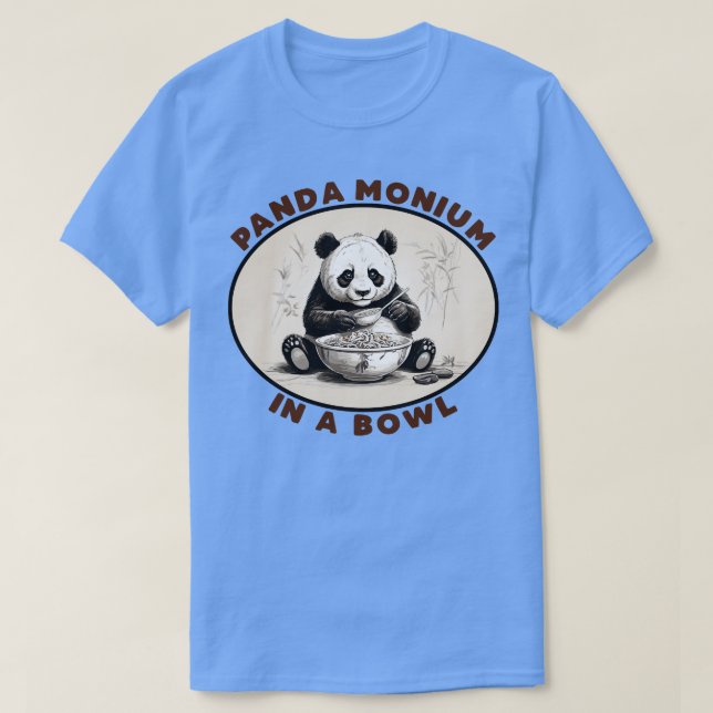 PandaMonium in einer Schüssel T-Shirt (Design vorne)
