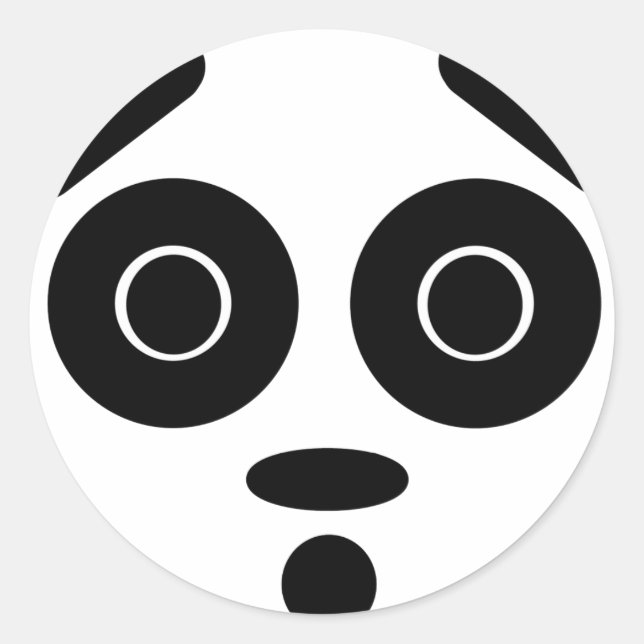 Pandamonium Runder Aufkleber (Vorderseite)