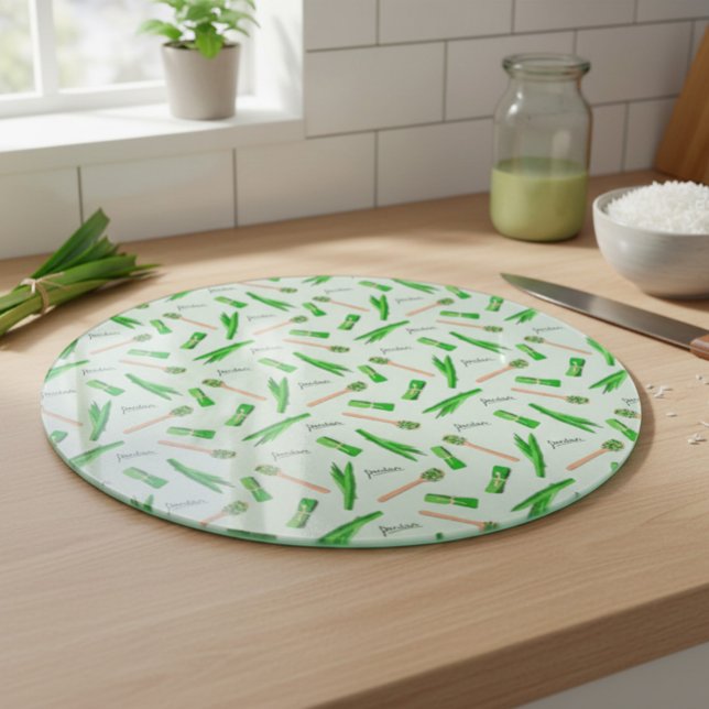 Pandan Leaf Pattern Cutting Board  Schneidebrett (Von Creator hochgeladen)