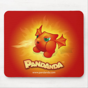 Pandanda brennender Drache Mousepad