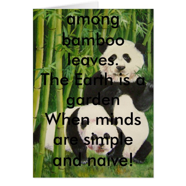 Pandas2, Es ist nur schwarz und weiß, einfach a.. (Vorne)