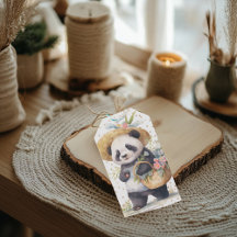 Pandas Abenteuer mit Blumen