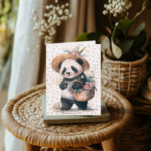 Pandas Abenteuer mit Blumen