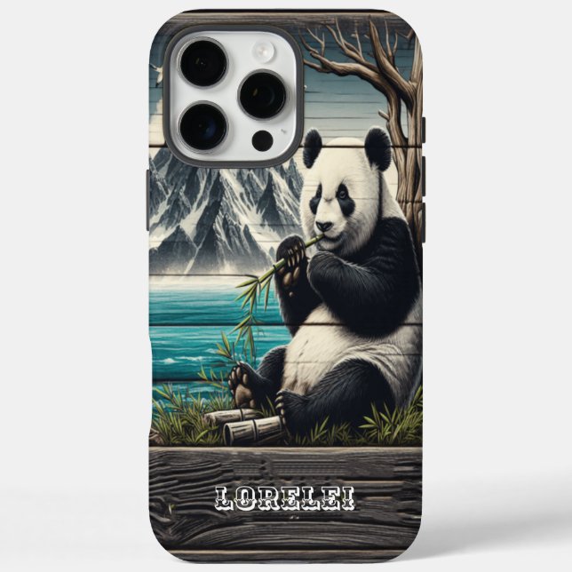 Pandas abgeschiedener Koch: Bambus Vergnügen Case-Mate iPhone Hülle (Rückseite)