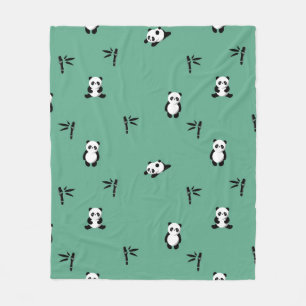 Pandas Adorable Fleecedecke