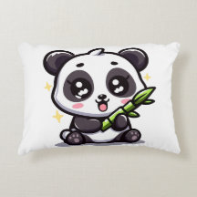 Panda's Bamboo Embrace Kissen