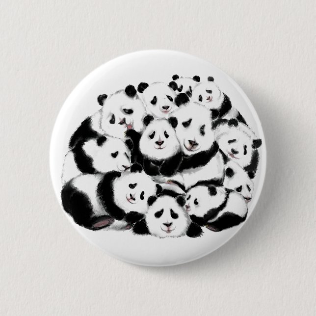 Pandas Button Family Panda (Vorderseite)
