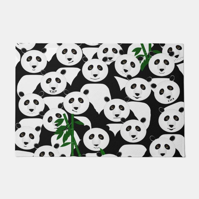 Pandas Doormat Fußmatte (Vorderseite)