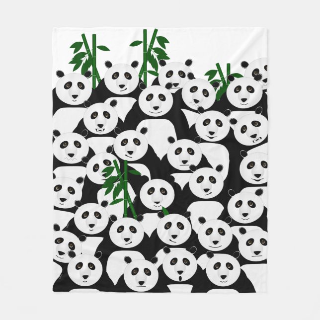 Pandas Fleece Blanket (Vorderseite)
