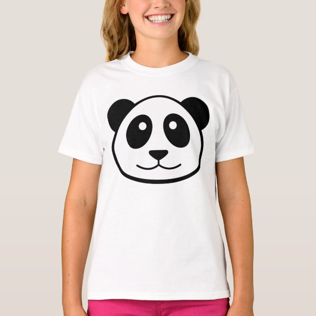 Pandas Gesicht T-Shirt (Vorderseite)