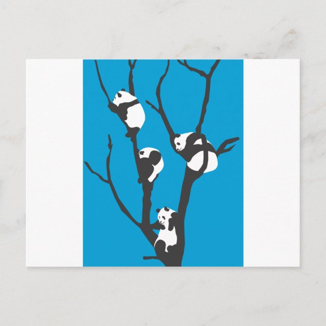 Pandas Hangin' Out Postkarte (Vorderseite)