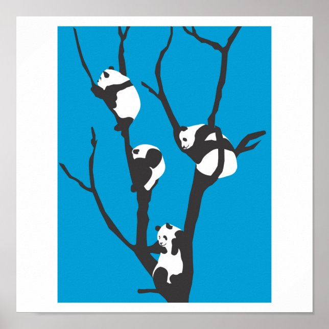 Pandas Hangin'Out Poster (Vorne)