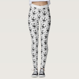 Pandas Hugging Leggings