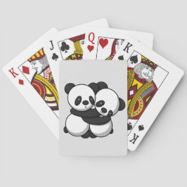 Pandas Hugging Playing Cards Spielkarten
