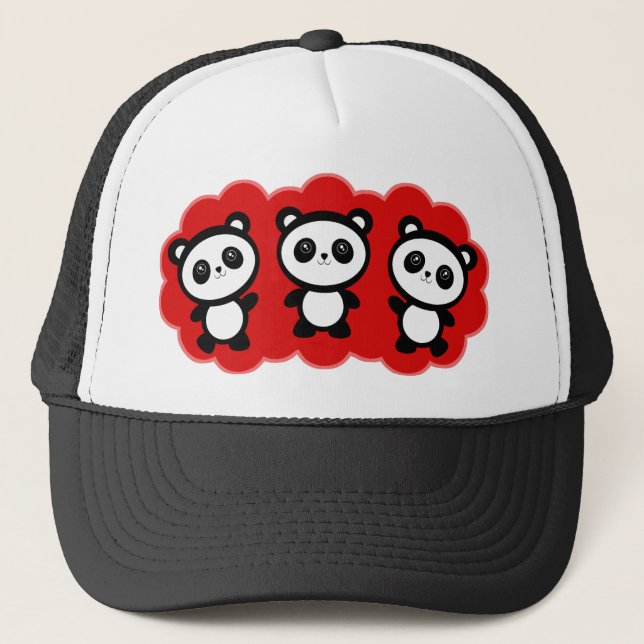 PANDAS - Hut Truckerkappe (Vorderseite)