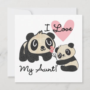Pandas I Liebe Meine Tante