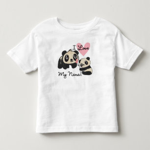 Pandas I Liebe My Nana Kleinkind T-shirt