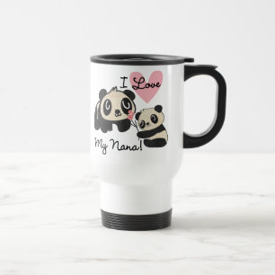 Pandas Ich liebe meine Nana Reisebecher
