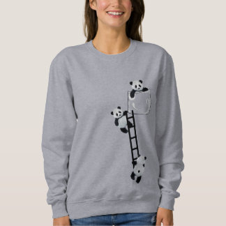 Pandas in der Tasche Sweatshirt