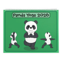 Pandas in Yoga Poses Calendar