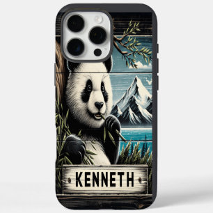 Panda's Mountain Vista: Bambus-Leckerei iPhone 16 Pro Max Hülle