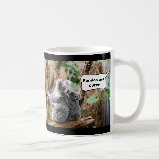 Pandas oder Koalas - Was sind niedlicher? Kaffeetasse (Rechts)