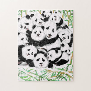Pandas - Pandemie - Big Hug - Zeichnend Sammlung - Puzzle