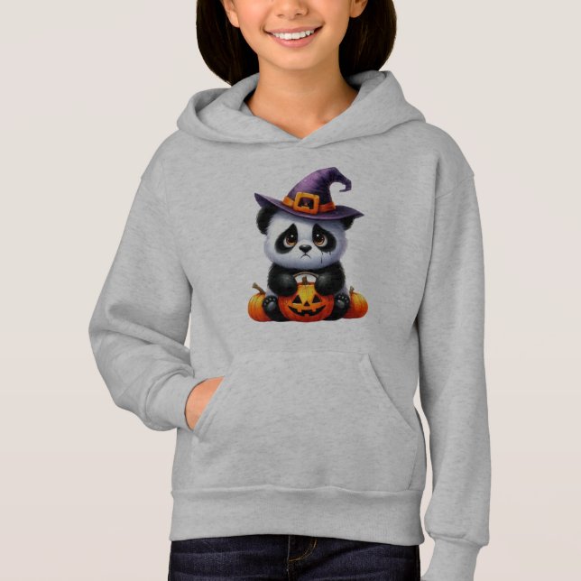 Panda's Pumpkin Fun Hoodie (Vorderseite)
