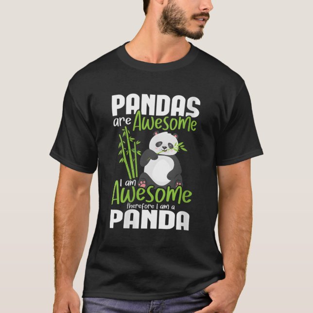 Pandas sind Phantastisch, ich bin Phantastisch, al T-Shirt (Vorderseite)