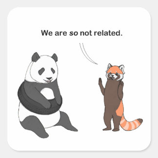 Pandas: So nicht verwandte Aufkleber