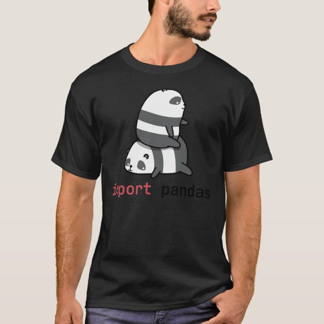 Pandas-T - Shirt importieren (Vorderseite)
