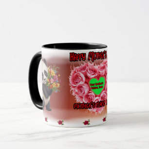 Pandas wünschen Ihnen einen schönen Muttertag auf  Tasse