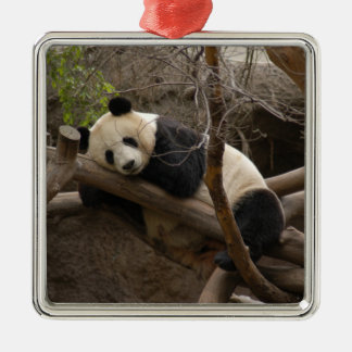 PandaSD003 Silbernes Ornament